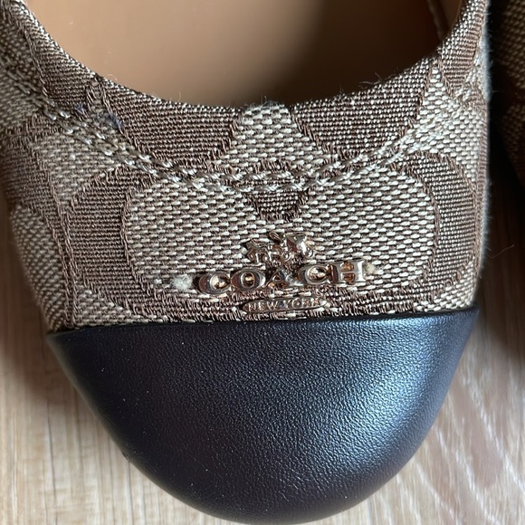 Coach Women's Brown and Black Flats - Picture 3 of 8